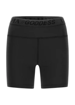 Sale Pantaloncino Sportivo Jersey Stretch Nero Donna Pantaloncini Sportivi