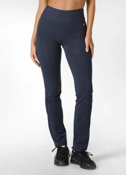 Sale Pantalone Aderente In Jersey Blu Donna Pantaloni