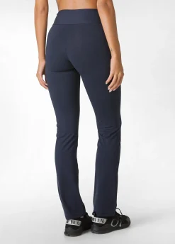 Sale Pantalone Aderente In Jersey Blu Donna Pantaloni