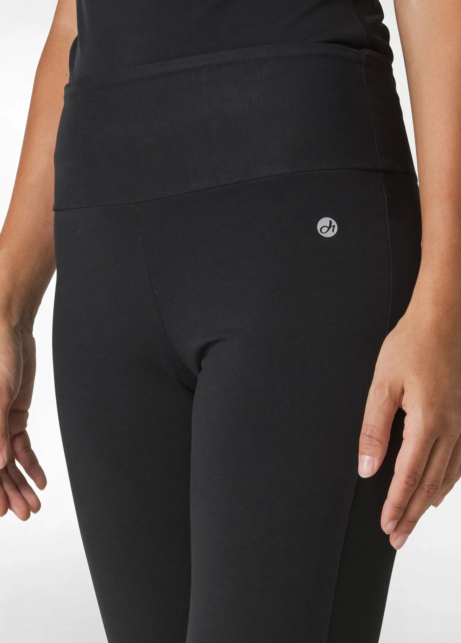 Cheap Pantalone Aderente In Jersey Nero Donna Pantaloni