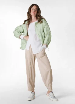 Cheap Pantalone Balloon In Gabardine Vintage Beige Donna Pantaloni