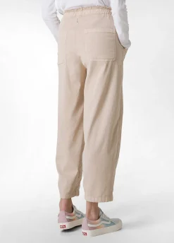 Cheap Pantalone Balloon In Gabardine Vintage Beige Donna Pantaloni