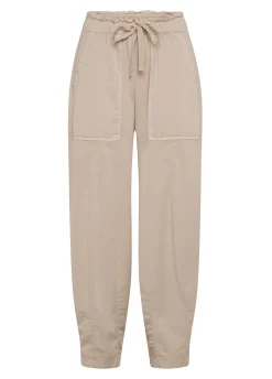 Cheap Pantalone Balloon In Gabardine Vintage Beige Donna Pantaloni