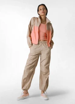 Outlet Pantalone Balloon In Nylon Beige Donna Pantaloni