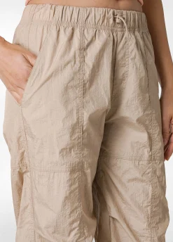 Outlet Pantalone Balloon In Nylon Beige Donna Pantaloni
