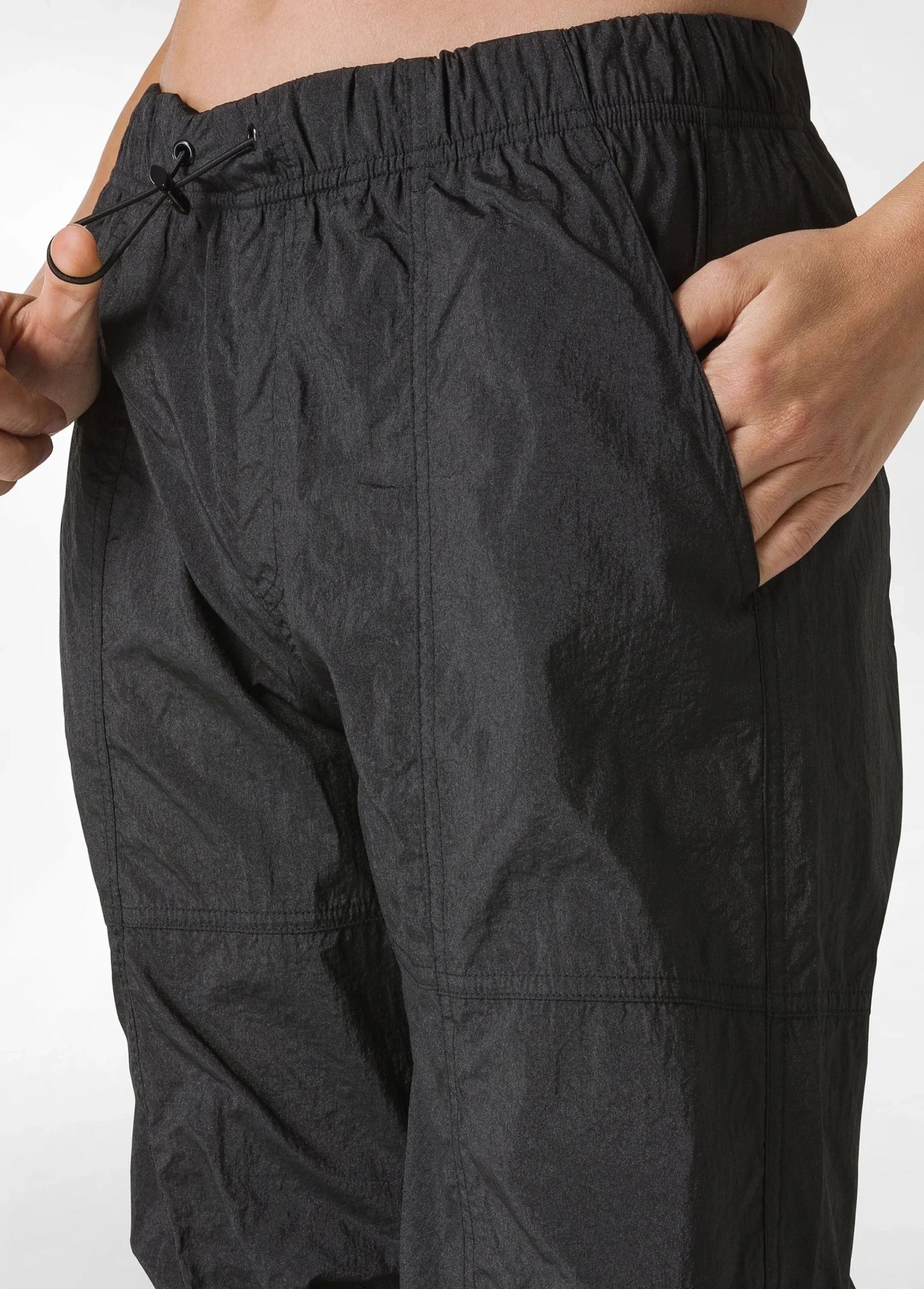 Best Pantalone Balloon In Nylon Nero Donna Pantaloni