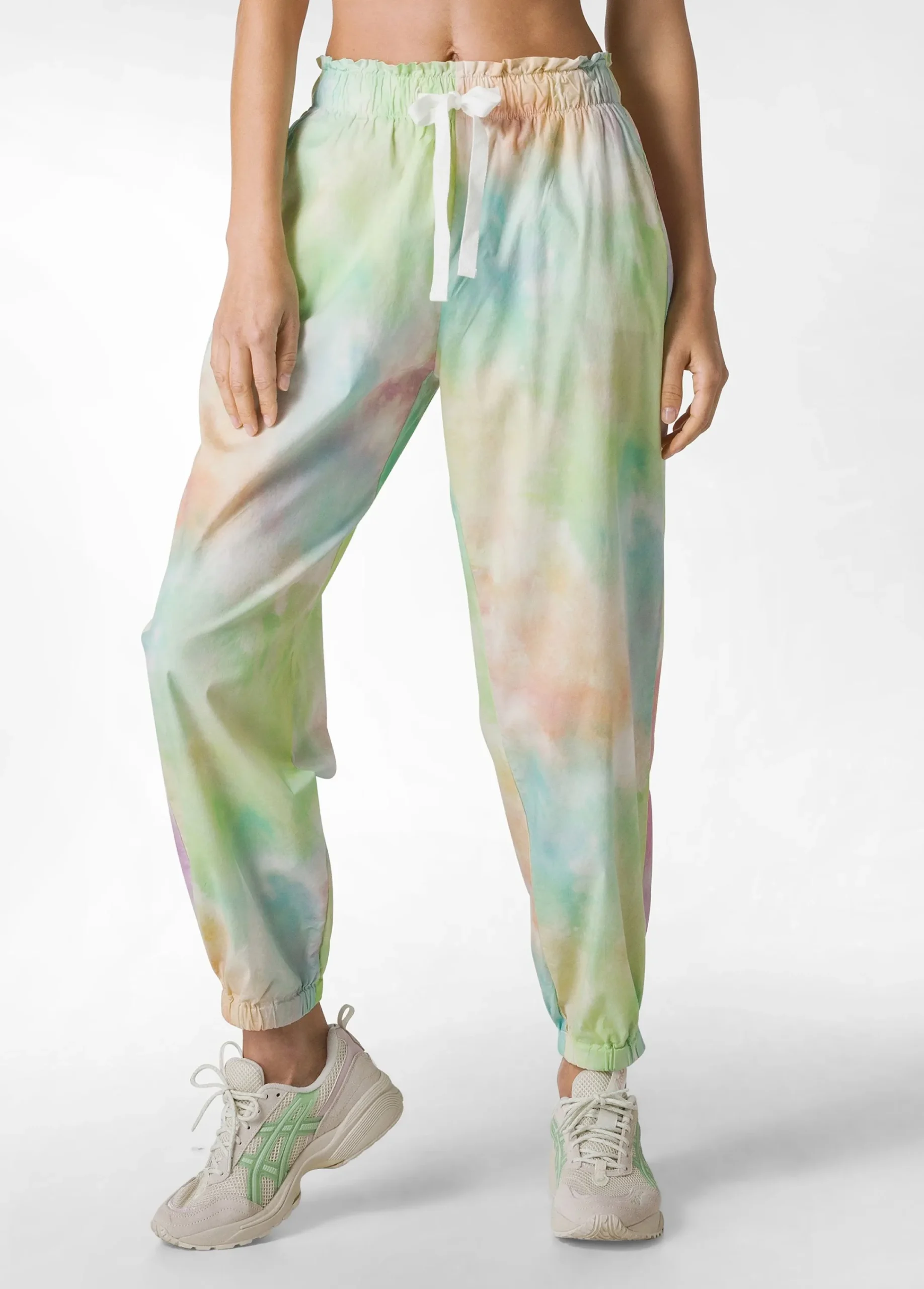 Fashion Pantalone Balloon In Popeline Stampa Fade Away Oth Donna Pantaloni
