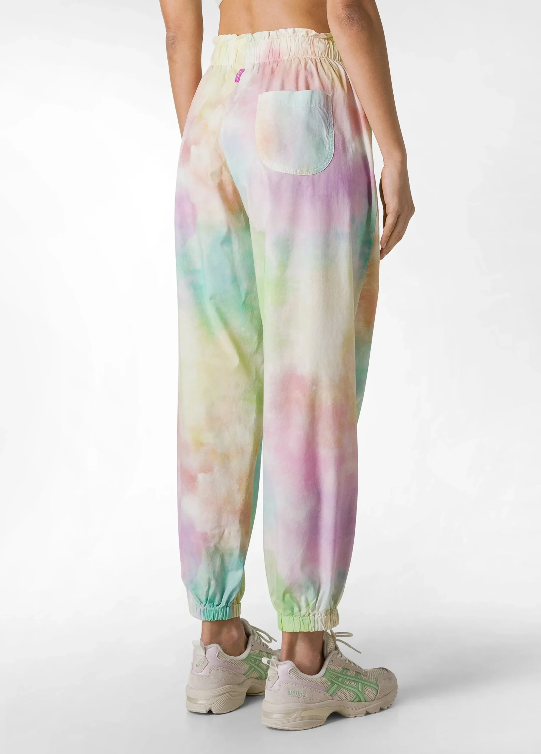 Fashion Pantalone Balloon In Popeline Stampa Fade Away Oth Donna Pantaloni