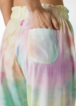 Fashion Pantalone Balloon In Popeline Stampa Fade Away Oth Donna Pantaloni