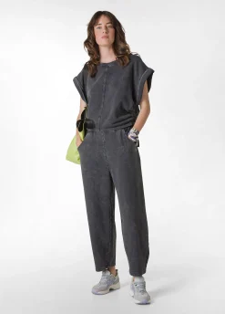 Store Pantalone Balloon Marmorizzato Nero Donna Pantaloni