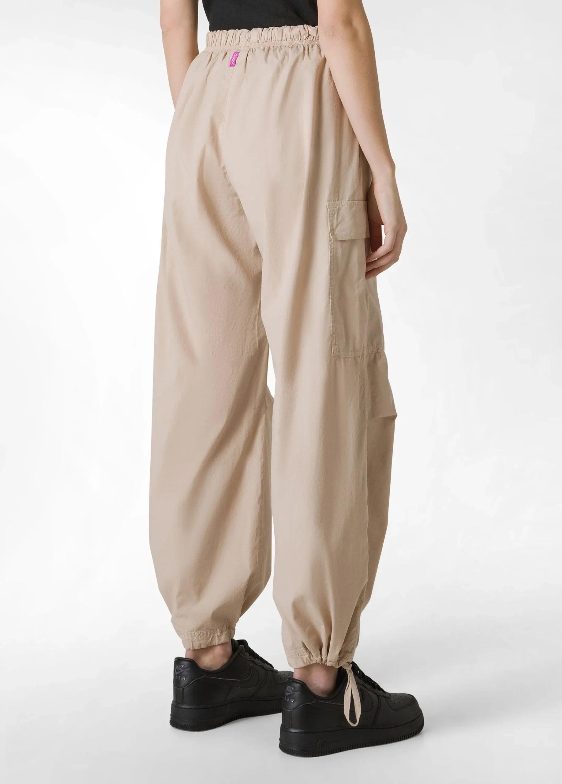 Store Pantalone Cargo In Popeline Beige Donna Pantaloni