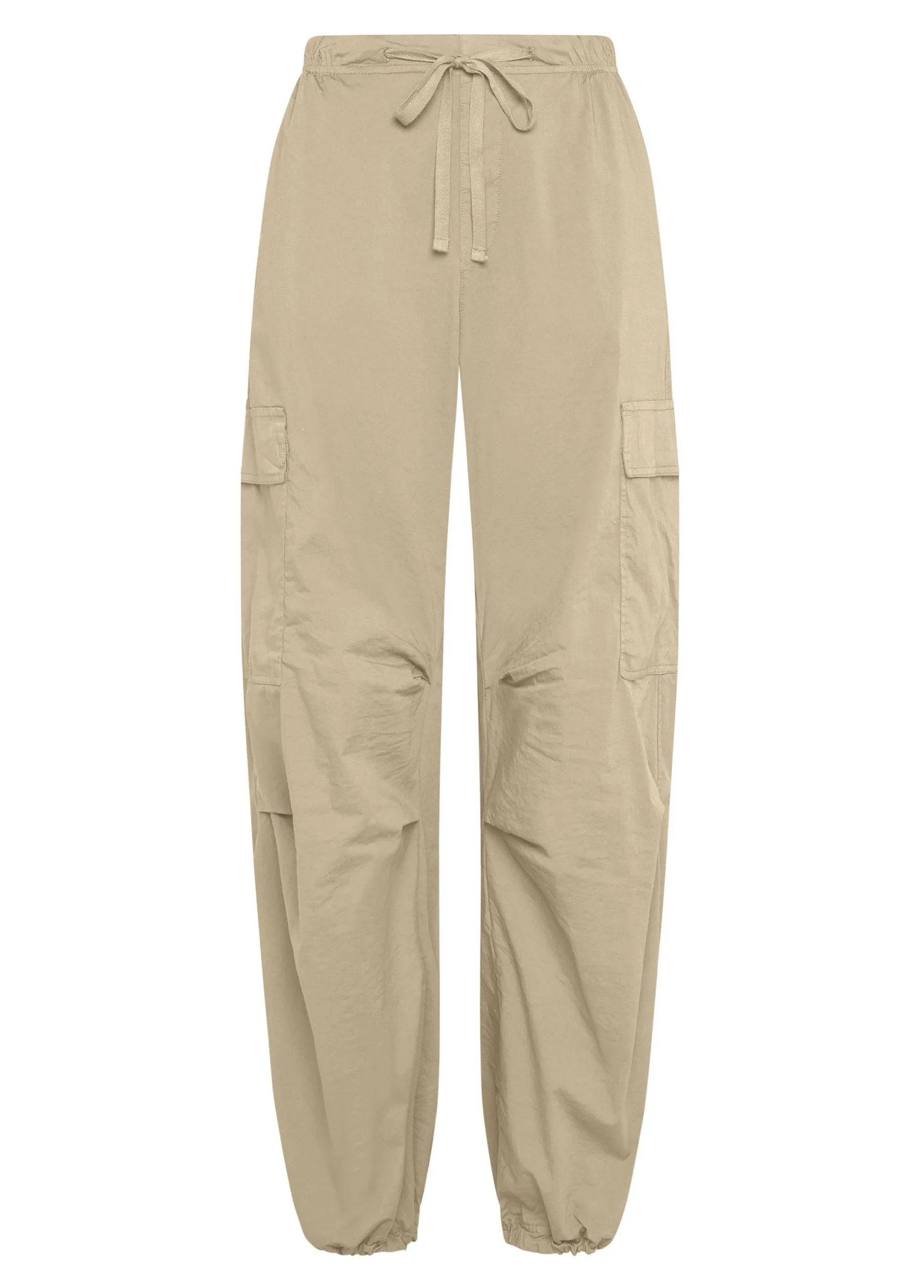 Store Pantalone Cargo In Popeline Beige Donna Pantaloni