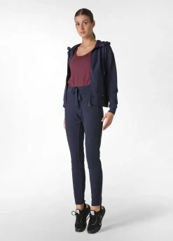 Best Pantalone Core In Felpa Leggera Blu Donna Pantaloni