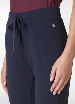 Best Pantalone Core In Felpa Leggera Blu Donna Pantaloni