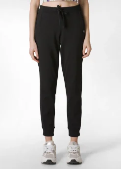 Discount Pantalone Core In Felpa Leggera Nero Donna Pantaloni