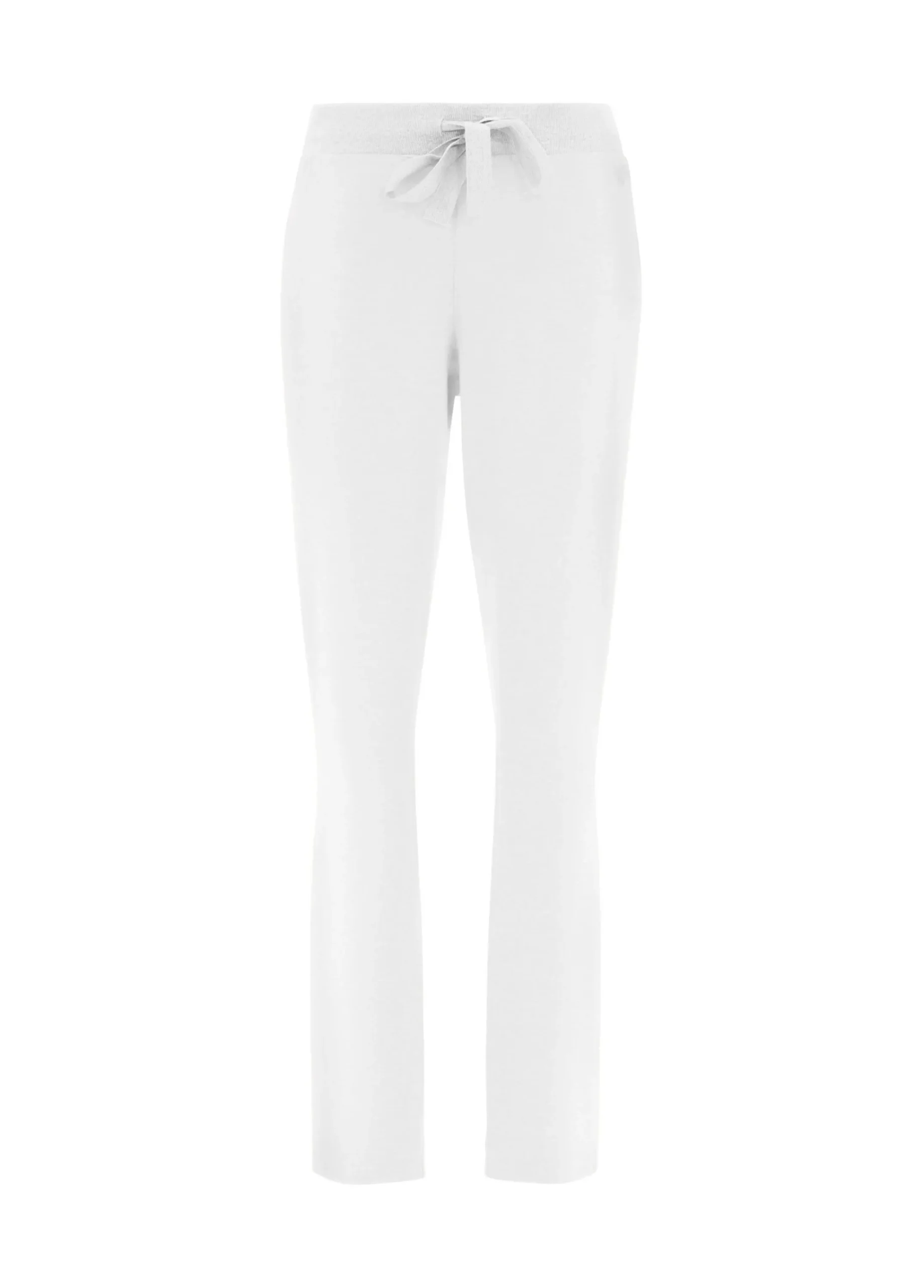 Shop Pantalone Core In Felpa Leggera Bianco Donna Pantaloni