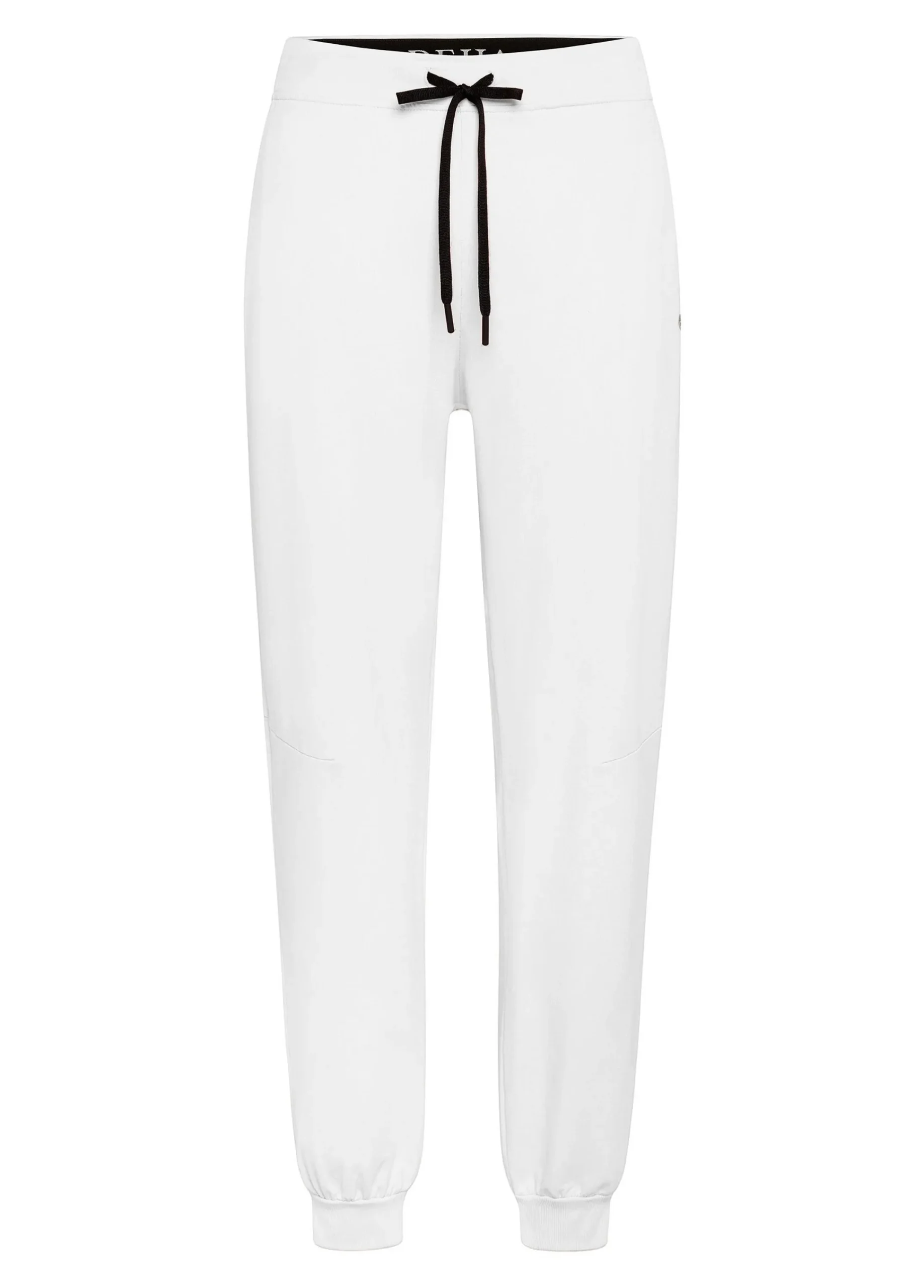 Cheap Pantalone In Felpa Dettagli Neri Bianco Donna Pantaloni