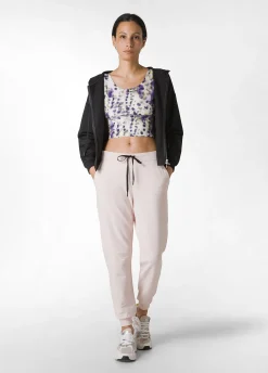 Best Pantalone In Felpa Dettagli Neri Rosa Donna Pantaloni