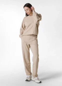 Cheap Pantalone In Felpa Fiammata Vintage Beige Donna Pantaloni