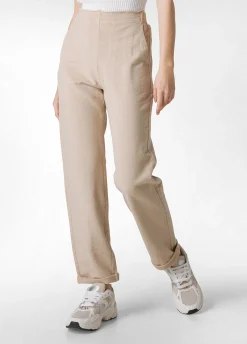 Cheap Pantalone In Felpa Fiammata Vintage Beige Donna Pantaloni