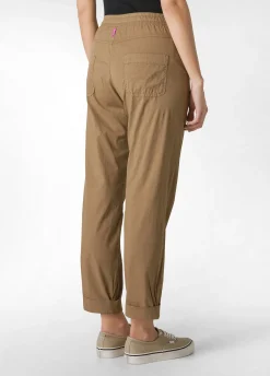 Cheap Pantalone In Popeline Con Coulisse Marrone Donna Pantaloni