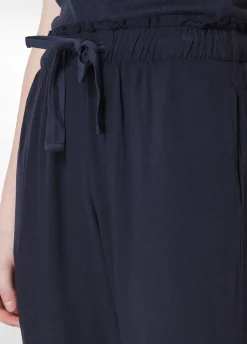 Cheap Pantalone Jogger In Viscosa Crepe Blu Donna Pantaloni
