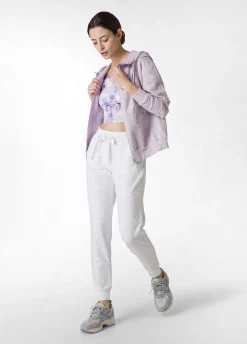 Clearance Pantalone Jogger Leggero Con Polsino Bianco Donna Pantaloni