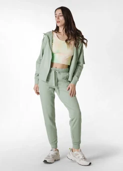 Clearance Pantalone Jogger Leggero Con Polsino Verde Donna Pantaloni