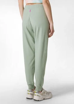 Clearance Pantalone Jogger Leggero Con Polsino Verde Donna Pantaloni