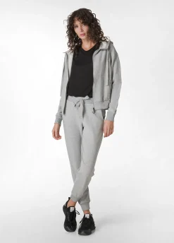 Sale Pantalone Jogger Leggero Con Polsino Grigio Donna Pantaloni