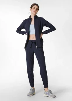 Store Pantalone Jogger Leggero Con Polsino Blu Donna Pantaloni