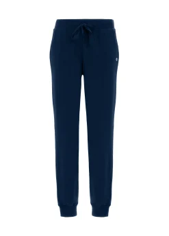 Store Pantalone Jogger Leggero Con Polsino Blu Donna Pantaloni
