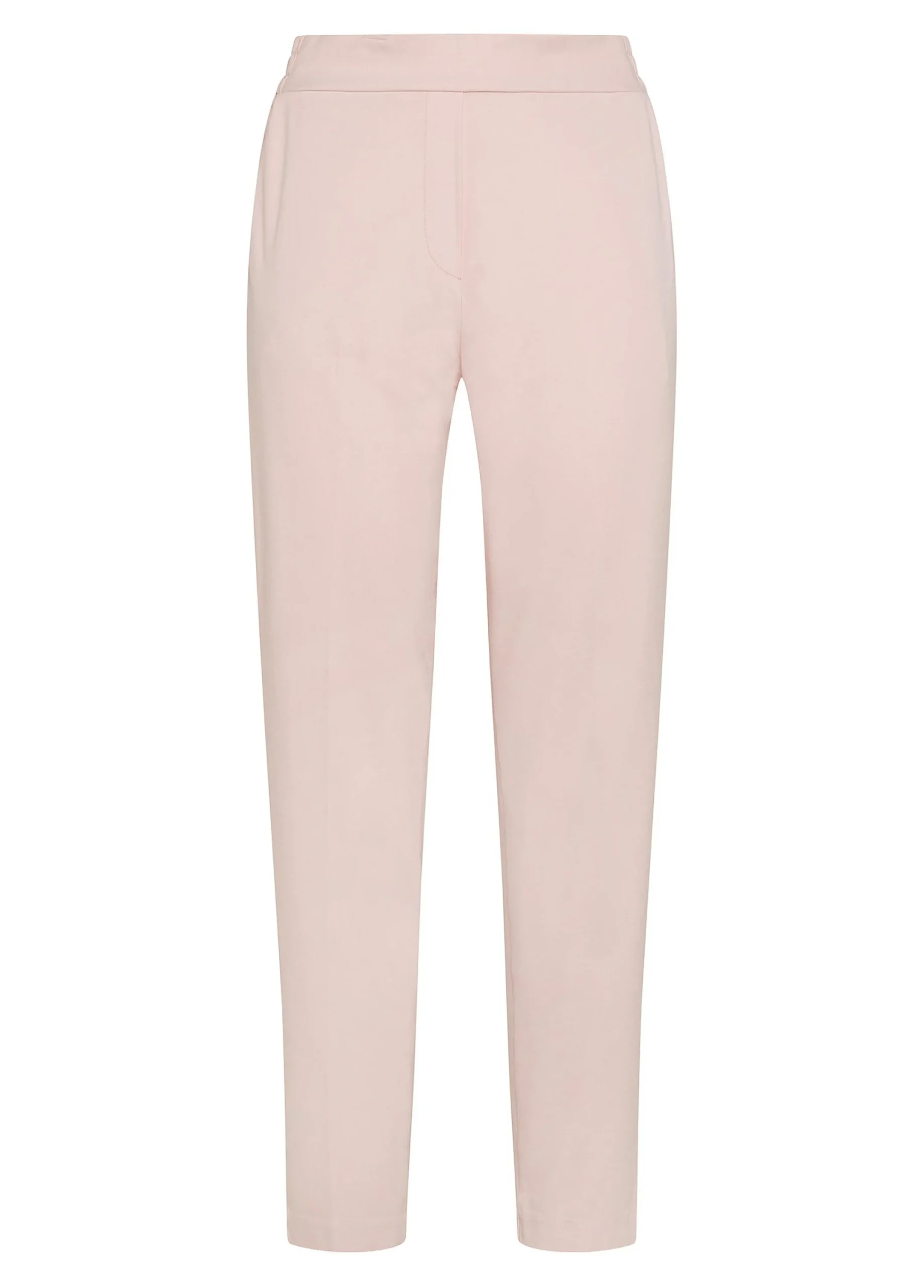 Fashion Pantalone Leggero In Punto Milano Rosa Donna Pantaloni