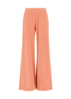 Best Pantalone Magnum In Jersey Arancio Donna Pantaloni