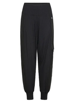 New Pantalone Odalisca In Microfibra Nero Donna Pantaloni