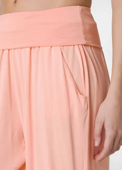 Online Pantalone Odalisca In Viscosa Arancio Donna Pantaloni