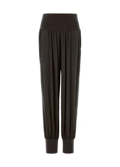 Clearance Pantalone Odalisca In Viscosa Nero Donna Pantaloni