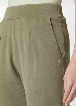 Store Pantalone Relaxed In Felpa Organica Effetto Vintag Donna Pantaloni