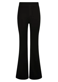 Sale Pantalone Svasato In Gabardine Vintage Nero Donna Pantaloni