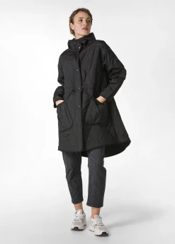 Fashion Parka Trapuntato Nero Donna Giacche E Giubbotti