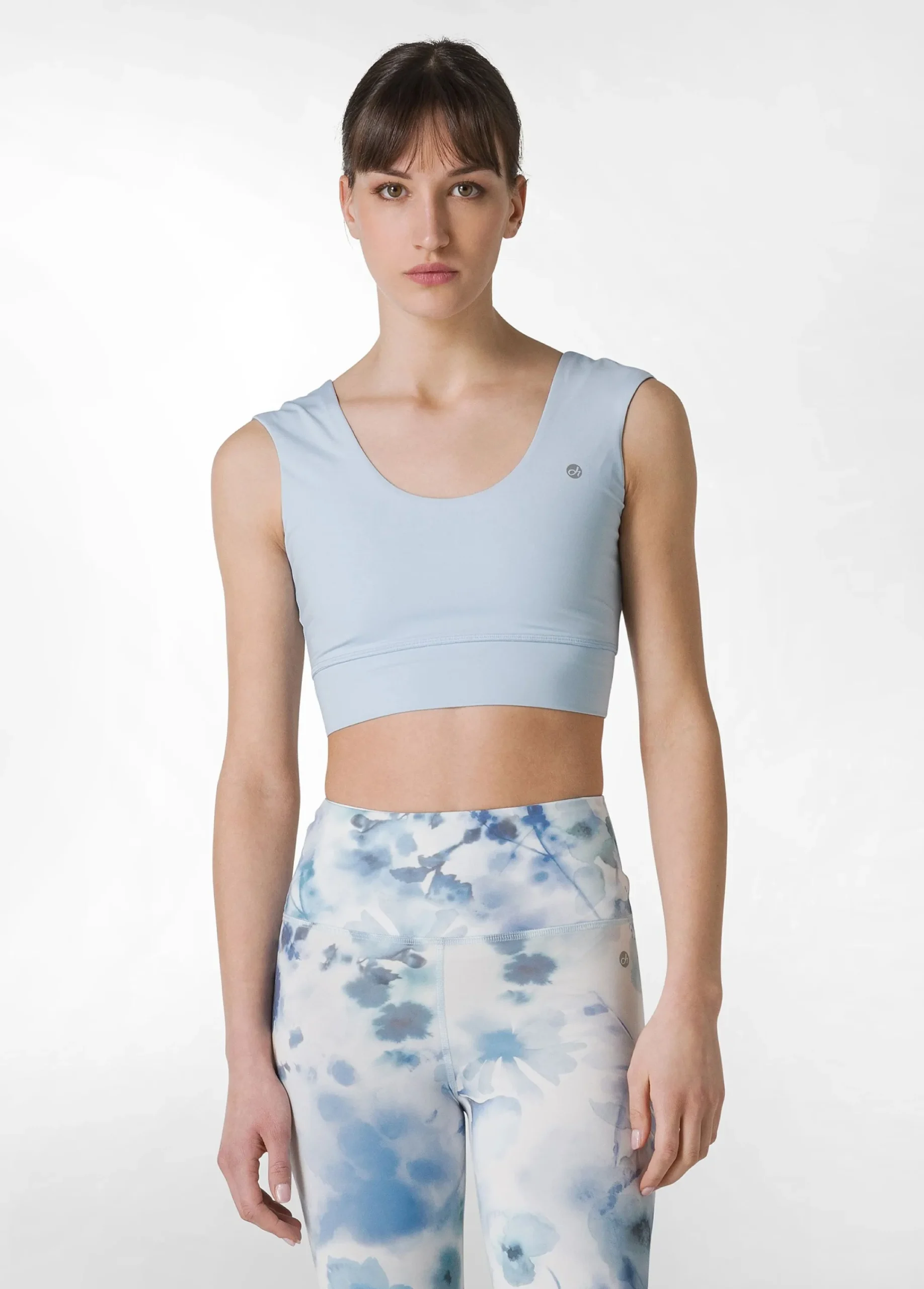 Discount Reggiseno Sportivo In Microfibra Riciclata Blu Donna Canotte E Reggiseni Sportivi
