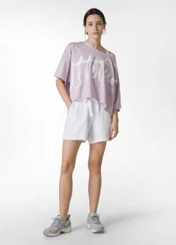 Cheap Shorts In Spugna Bianco Donna Pantaloncini Sportivi