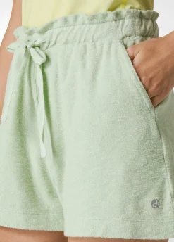 Best Sale Shorts In Spugna Verde Donna Pantaloncini Sportivi