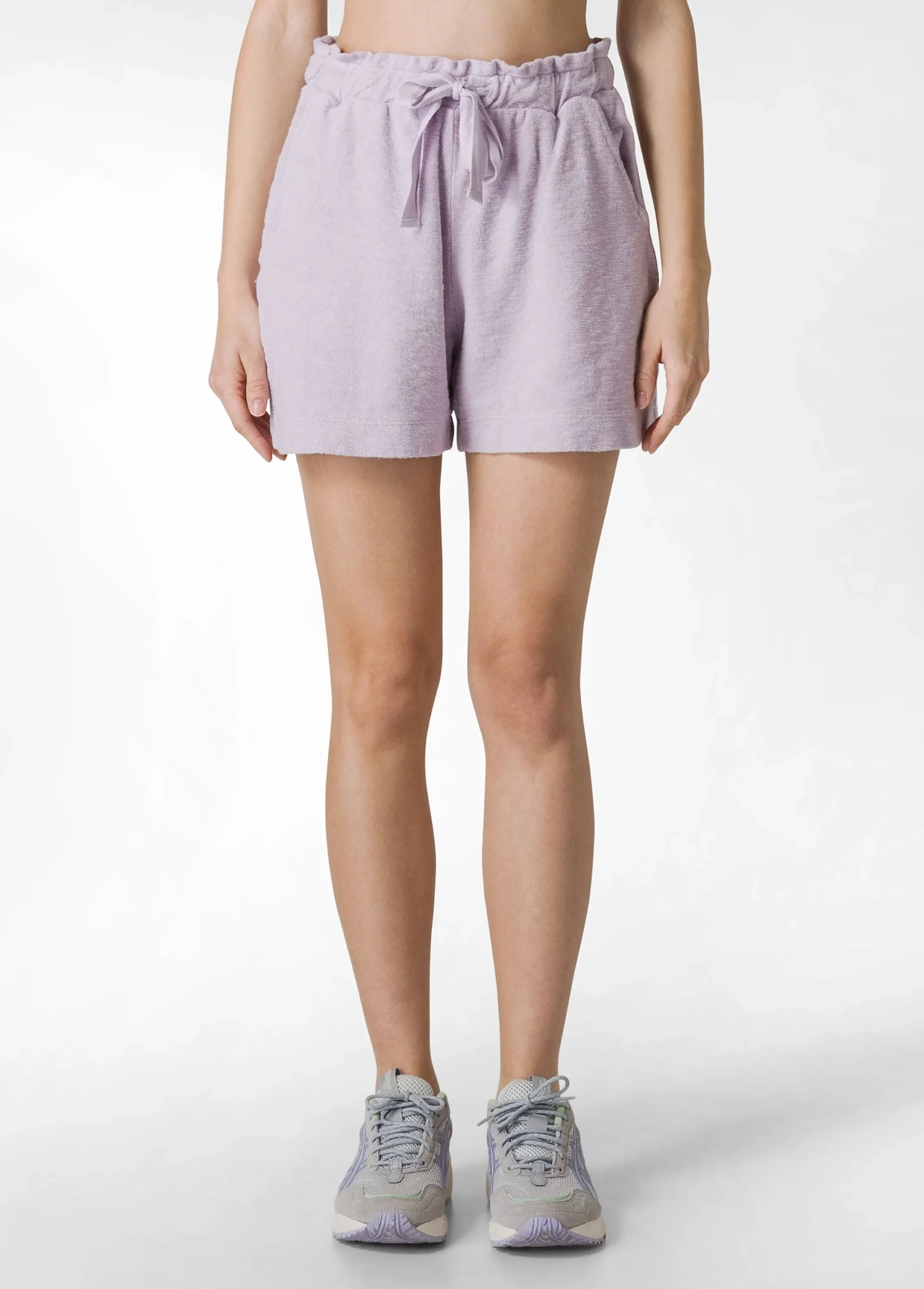 Cheap Shorts In Spugna Viola Donna Pantaloncini Sportivi
