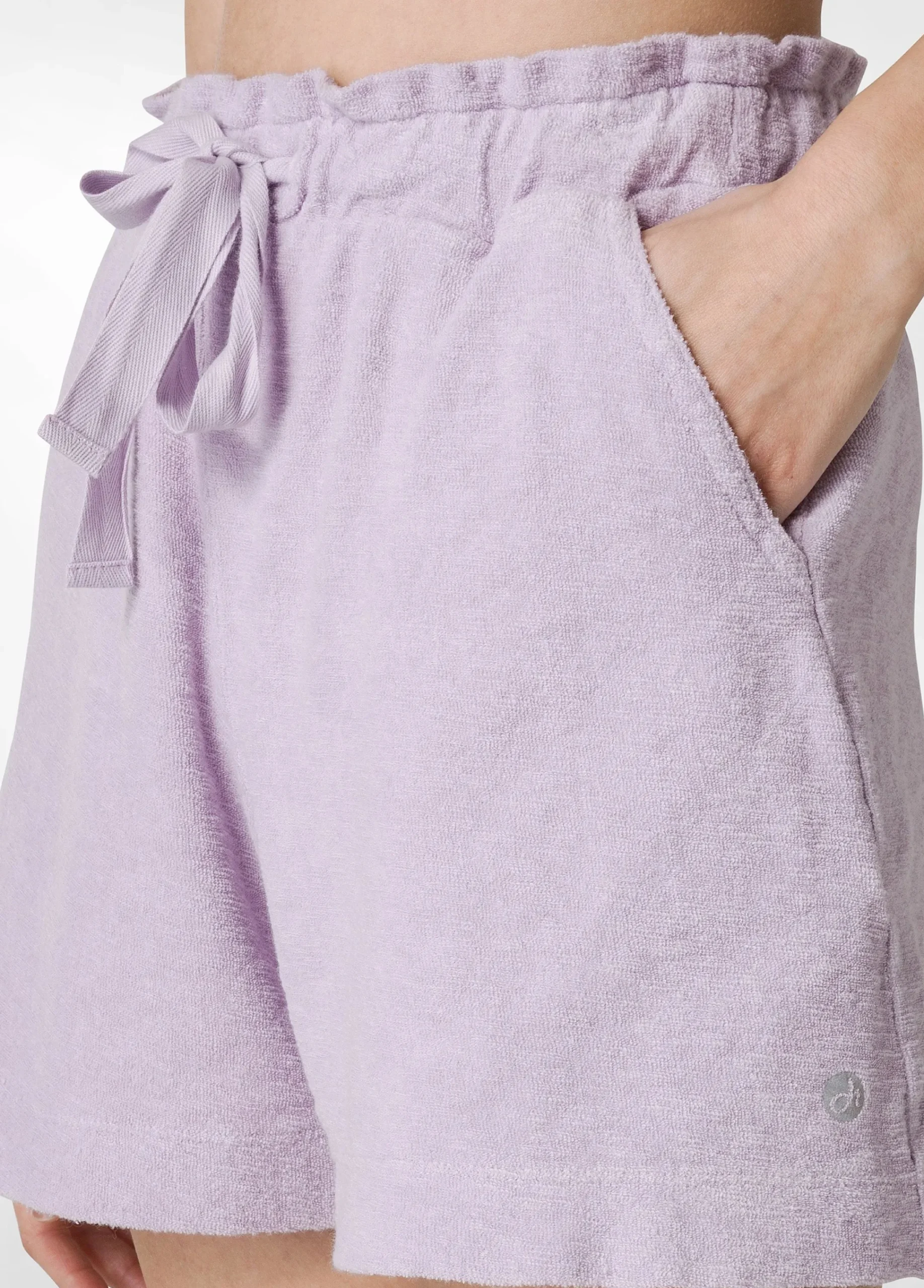 Cheap Shorts In Spugna Viola Donna Pantaloncini Sportivi