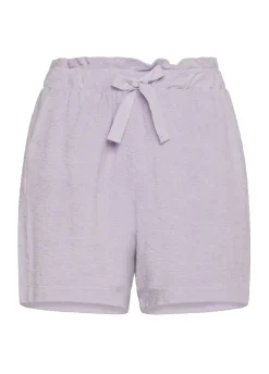 Cheap Shorts In Spugna Viola Donna Pantaloncini Sportivi