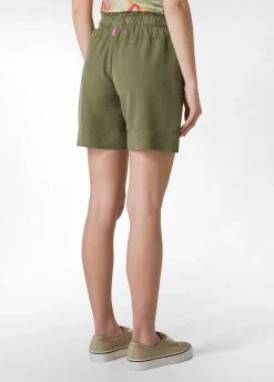 Clearance Shorts In Twill Tencel Verde Donna Bermuda
