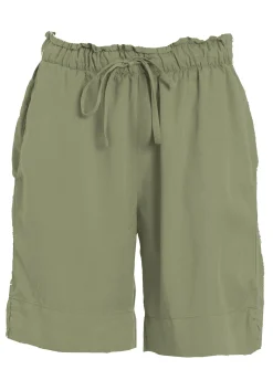 Clearance Shorts In Twill Tencel Verde Donna Bermuda
