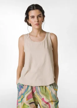 Discount Top Comfort In Jersey Beige Donna Top & T-Shirts