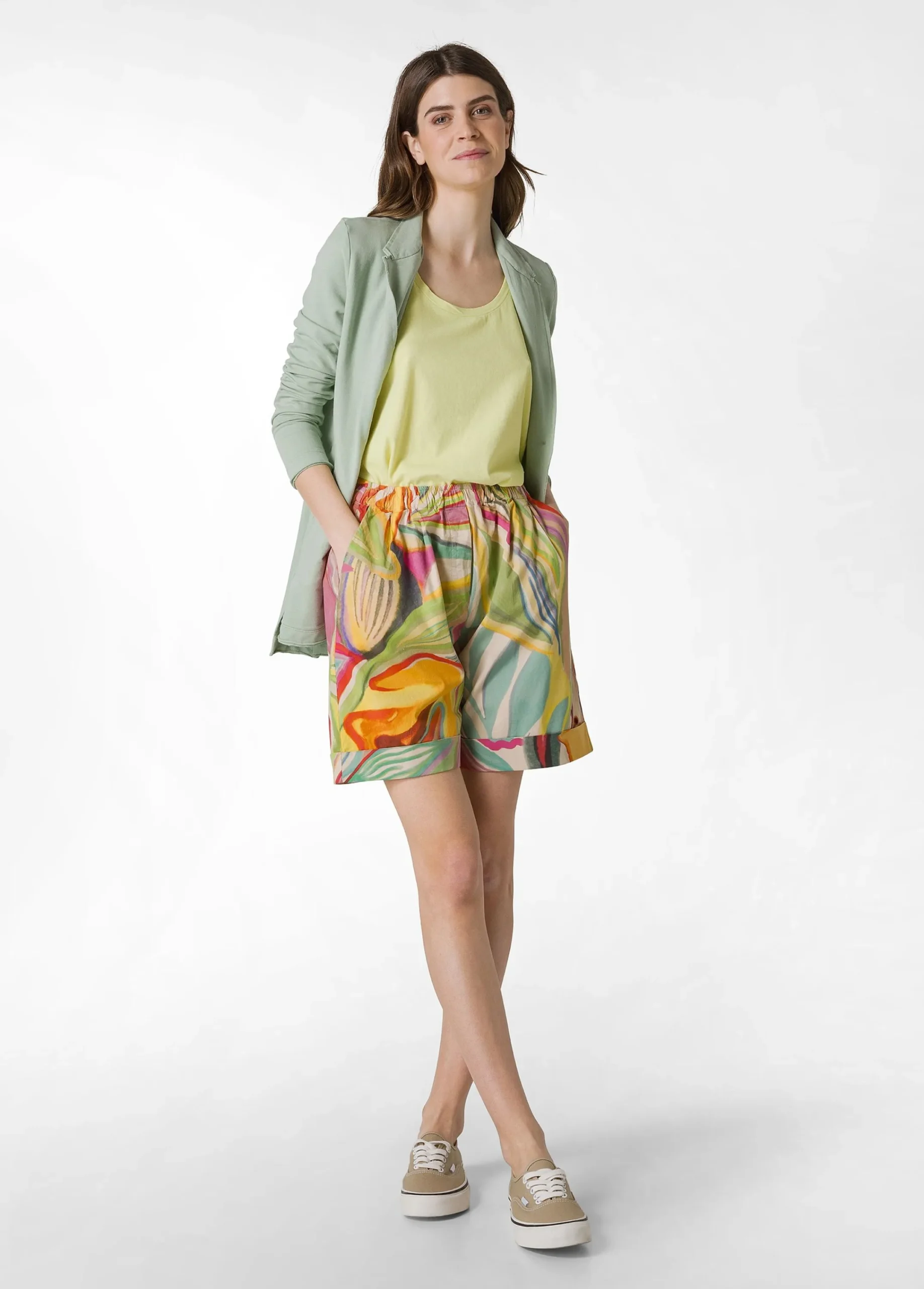 Best Top Comfort In Jersey Giallo Donna Top & T-Shirts